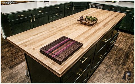 kitchens with butcher blocks